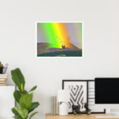 St. Patrick's Day - Regenbogen-Gold Poster (Heimbüro)