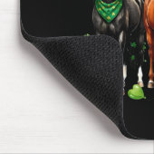 St. Patricks Day Reitsport drei Pferde mit Mousepad (Ecke)