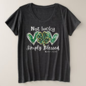 St. Patricks Day Religious Plus Size Shirt (Design vorne)
