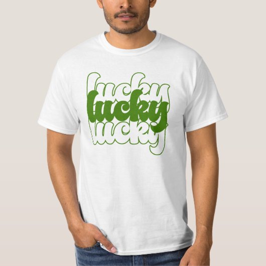 St Patrick's Day Retro 70er Männer T-Shirt (Vorderseite)