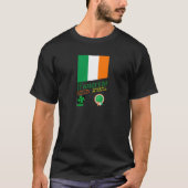 St. Patrick's Day Retro Design mit irischer Flagge T-Shirt (Vorderseite)