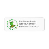 St. Patrick's Day Return Address Label (Vorne)