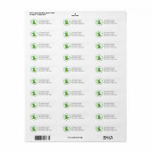 St. Patrick's Day Return Address Label (Vorne)