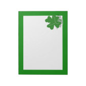 St. Patrick's Day Riish Clover Notizblock (Rotiert)