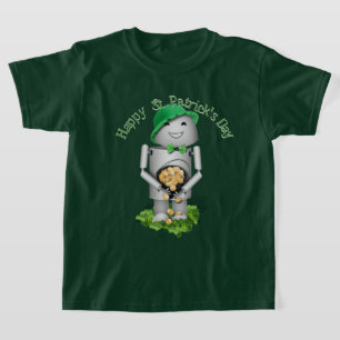 St. Patricks Day Robo-x9 mit Goldtopf T-Shirt