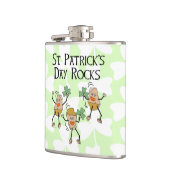 St. Patrick's Day Rocks Flachmann (Links)