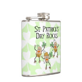 St. Patrick's Day Rocks Flachmann (Rechts)