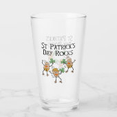 St. Patrick's Day Rocks Glas (Rückseite)