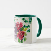 St. Patrick's Day Rose, Vintag Tasse (VorderseiteRechts)