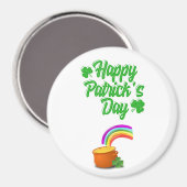 St. Patrick's Day Round Magnet (Vorderseite/Rückseite)