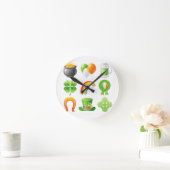 St. Patricks Day Runde Wanduhr (Zuhause)