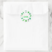 St. Patrick's Day Runder Aufkleber (Tasche)