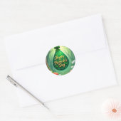 St. Patrick's Day Runder Aufkleber (Umschlag)