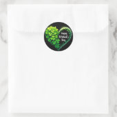 St. Patrick's Day Runder Aufkleber (Tasche)