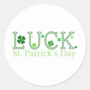 St. Patrick's Day Runder Aufkleber