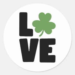 ☘️ St. Patrick's Day 💚 Runder Aufkleber