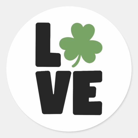 ☘️ St. Patrick's Day 💚 Runder Aufkleber (Vorderseite)