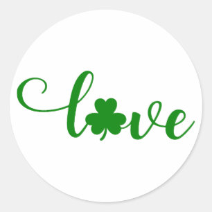 ☘️ St. Patrick's Day 💚 Runder Aufkleber