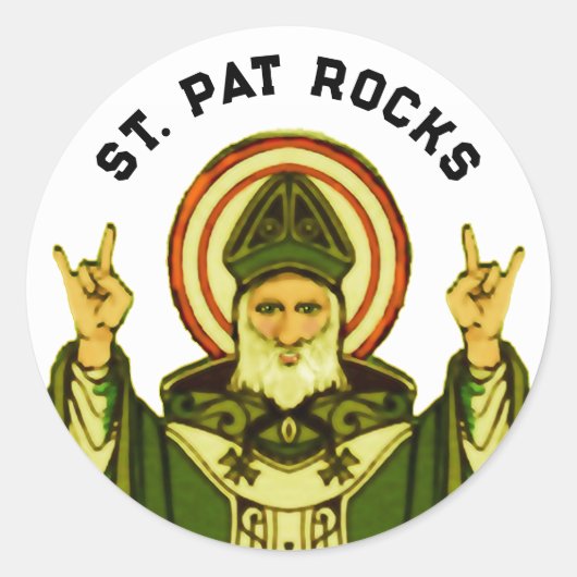 St. Patrick's Day Runder Aufkleber (Vorderseite)