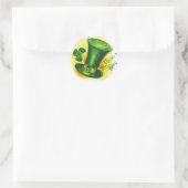 St. Patrick's Day Runder Aufkleber (Tasche)