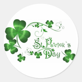 St Patricks Day Runder Aufkleber
