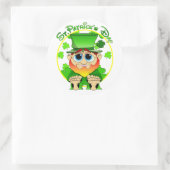St. Patrick's Day Runder Aufkleber (Tasche)