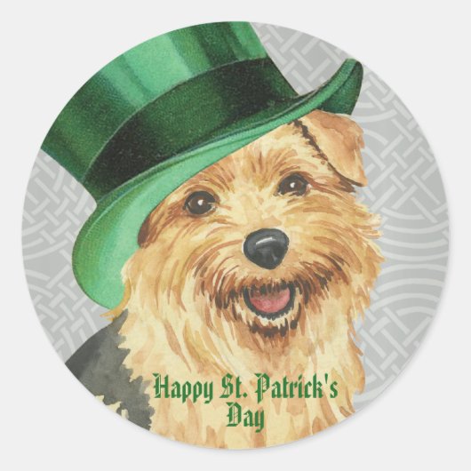 St. Patrick's Day Runder Aufkleber (Vorderseite)