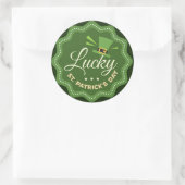 St. Patrick's Day Runder Aufkleber (Tasche)