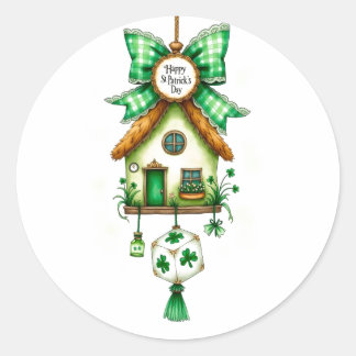 St. Patrick's Day Runder Aufkleber