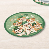 St. Patrick's Day Runder Pappuntersetzer (Angewinkelt)