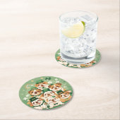 St. Patrick's Day Runder Pappuntersetzer (Vor Ort)