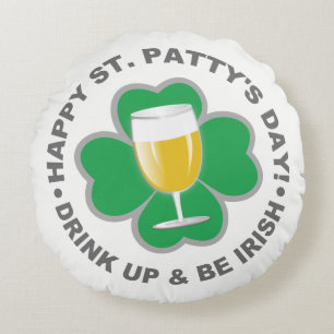 St. Patrick's Day Rundes Kissen