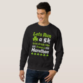 st patricks day running let's run 5k st patricks d sweatshirt (Vorne ganz)