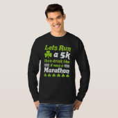 st patricks day running let's run 5k st patricks d T-Shirt (Vorne ganz)