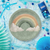 St Patrick's Day Rustic Rainbow Pappteller (Party)