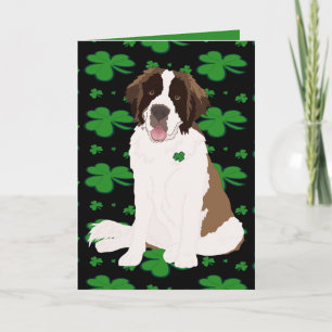 St. Patrick's Day Saint Bernard Feiertagskarte