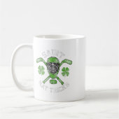 St Patricks Day Saint Hat Tricks Hockey Kleeblatt Kaffeetasse (Links)