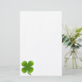 St. Patrick's Day Samrock 4 Leaf Clover Briefpapier (Stehend Vorderseite)