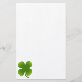 St. Patrick's Day Samrock 4 Leaf Clover Briefpapier