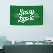 St Patricks Day Sassy Lassie Funny Irish Banner (Messeveranstaltung)