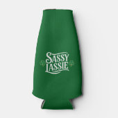 St Patricks Day Sassy Lassie Funny Irish Girl Flaschenkühler (Vorderseite)