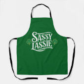 St Patricks Day Sassy Lassie Funny Irish Girl Schürze (Vorderseite)