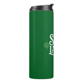 St Patricks Day Sassy Lassie Funny Irish Girl Thermosbecher (Nach links gedreht)