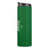 St Patricks Day Sassy Lassie Funny Irish Girl Thermosbecher (Nach rechts gedreht)