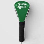 St Patricks Day Sassy Lassie Funny Irish Golf Headcover (Vorderseite)
