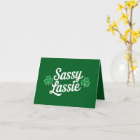 St Patricks Day Sassy Lassie Funny Irish