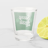 St Patricks Day Sassy Lassie Funny Irish Schnapsglas (Rückseite)