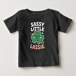 ST. Patricks Day Sassy Little Lassie für Mädchen Baby T-shirt