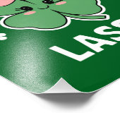 St Patricks Day Sassy Little Lassie Kids Girl Fotodruck (Ecke)