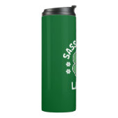 St Patricks Day Sassy Little Lassie Kids Girl Thermosbecher (Nach links gedreht)